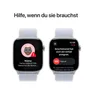 Apple Watch Series 10 LTE 46mm Silver Aluminiumgehäuse mit Blue Cloud Sport Loop