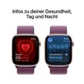 Apple Watch Series 10 LTE 46mm Rose Gold Aluminiumgehäuse mit Plum Sport Loop