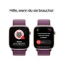 Apple Watch Series 10 LTE 46mm Rose Gold Aluminiumgehäuse mit Plum Sport Loop