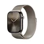 Apple Watch Series 10 LTE 46mm Natural Titangehäuse mit Natural Milanese Loop - S/M