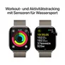 Apple Watch Series 10 LTE 46mm Natural Titangehäuse mit Natural Milanese Loop - S/M