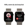 Apple Watch Series 10 LTE 46mm Natural Titangehäuse mit Natural Milanese Loop - S/M
