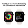 Apple Watch Series 10 LTE 46mm Gold Titangehäuse mit Starlight Sportarmband - M/L
