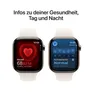 Apple Watch Series 10 LTE 46mm Gold Titangehäuse mit Starlight Sportarmband - M/L