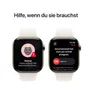 Apple Watch Series 10 LTE 46mm Gold Titangehäuse mit Starlight Sportarmband - M/L