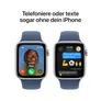 Apple Watch SE GPS + Cellular 44mm Alu Silber Sportarmband Denim - M/L