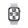 Apple Watch SE GPS + Cellular 44mm Alu Silber Sport Loop Armband Blaue Wolke
