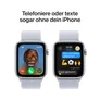 Apple Watch SE GPS + Cellular 44mm Alu Silber Sport Loop Armband Blaue Wolke