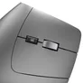 Hama 00182691 Ergonomische Vertikalmaus EMW-700, wiederaufladbar, Multi Device, Anthra.