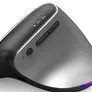 Hama 00182691 Ergonomische Vertikalmaus EMW-700, wiederaufladbar, Multi Device, Anthra.