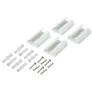 Hama 00220988 Alu-Kabelkanal, halbrund, 110 x 3,3 x 1,8 cm, Weiß