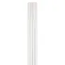 Hama 00220980 Kabelkanal, 4 Stück, selbstklebend, halbrund, 100 x 1,1 x 1 cm, PVC, Weiß