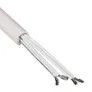 Hama 00220980 Kabelkanal, 4 Stück, selbstklebend, halbrund, 100 x 1,1 x 1 cm, PVC, Weiß