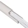 Hama 00220980 Kabelkanal, 4 Stück, selbstklebend, halbrund, 100 x 1,1 x 1 cm, PVC, Weiß