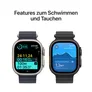 Apple Watch Ultra 2 LTE 49mm Titanium Natur Gehäuse mit Natur Titan Milanese Armband - M