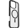 OtterBox React MagSafe Apple iPhone 16 Pro Max - Black Crystal - clear/black