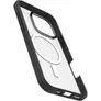 OtterBox React MagSafe Apple iPhone 16 Pro Max - Black Crystal - clear/black