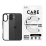 CARE by PanzerGlass® Flagship Case Transparent Urban Combat m. Schwarz Rahmen iPhone 16