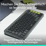 Logitech POP Icon Keys Grafit - Kabellose Multi-Device-Tastatur, Anpassbare Tasten mit der Logi Options+ App