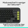 Logitech POP Icon Keys Grafit - Kabellose Multi-Device-Tastatur, Anpassbare Tasten mit der Logi Options+ App
