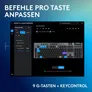Logitech G915 X LIGHTSPEED Tactile-Switches, Schwarz, Tri-Mode-Konnektivität, KEYCONTROL, mechanische GL-Schalter und LIGHTSYNC RGB