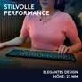 Logitech G915 X LIGHTSPEED Tactile-Switches, Schwarz, Tri-Mode-Konnektivität, KEYCONTROL, mechanische GL-Schalter und LIGHTSYNC RGB