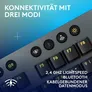Logitech G915 X LIGHTSPEED Tactile-Switches, Schwarz, Tri-Mode-Konnektivität, KEYCONTROL, mechanische GL-Schalter und LIGHTSYNC RGB