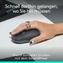 Logitech POP Icon Mouse mit personalisierbarem Emoji, Grafit, SilentTouch-Technologie, Easy-Switch-Taste (Bis zu 3 Geräte)