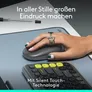 Logitech POP Icon Mouse mit personalisierbarem Emoji, Grafit, SilentTouch-Technologie, Easy-Switch-Taste (Bis zu 3 Geräte)