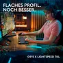 Logitech G915 X LIGHTSPEED TKL, Clicky-Switches, Schwarz, Tri-Mode-Konnektivität, KEYCONTROL, mechanische GL-Schalter und LIGHTSYNC RGB