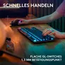 Logitech G915 X LIGHTSPEED TKL, Clicky-Switches, Schwarz, Tri-Mode-Konnektivität, KEYCONTROL, mechanische GL-Schalter und LIGHTSYNC RGB