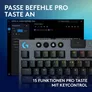 Logitech G915 X LIGHTSPEED TKL, Clicky-Switches, Schwarz, Tri-Mode-Konnektivität, KEYCONTROL, mechanische GL-Schalter und LIGHTSYNC RGB