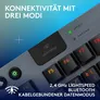 Logitech G915 X LIGHTSPEED TKL, Clicky-Switches, Schwarz, Tri-Mode-Konnektivität, KEYCONTROL, mechanische GL-Schalter und LIGHTSYNC RGB