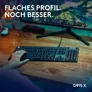 Logitech G915 X (kabelgebunden) Tactile-Switches, Schwarz, KEYCONTROL, mechanische GL-Schalter und LIGHTSYNC RGB