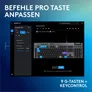 Logitech G915 X (kabelgebunden) Tactile-Switches, Schwarz, KEYCONTROL, mechanische GL-Schalter und LIGHTSYNC RGB