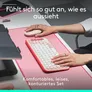 Logitech POP Icon Combo Rosé - Bluetooth®-Tastatur-Maus-Set, Multi-Device, 15 anpassbare Tasten mit der Logi Options+ App