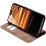 JT Berlin Echtleder BookCase Tegel Apple iPhone 16 Pro cognac