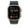 Apple Watch Alpine Loop Armband für Watch Ultra 49mm Dunkelgrün / Titan natur (M)