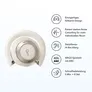 soundcore Space One Pro True-Wireless Over-Ear Bluetooth-Kopfhörer weiß