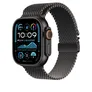 Apple Watch Milanese Armband für Watch Ultra 49mm Titan Schwarz (L)