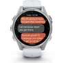 Garmin Fenix 8 - 43 mm AMOLED Steinweiss/Silber