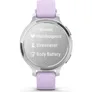Garmin Lily 2 Active Fashion Smartwatch Silber/ Purple Jasmine