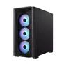ASUS A23 Plus TG ARGB Micro-ATX Gaming Gehäuse mit Seitenfenster schwarz