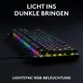Logitech PRO X TKL RAPID Schwarz , Kabelgebundene Gaming-Tastatur, Magnetische Analog-Switches, Rapid-Trigger, LIGHTSYNC RGB-Beleuchtung, KEYCONTROL, 1 ms Melderate
