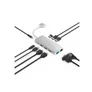 Hama 00200133 USB-C-Hub, Connect2Mac, Multiport für Apple MacBook Air & Pro, 12 Ports