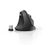 Hama 00182697 Vertikale, ergonomische Linkshänder-Funkmaus EMW-500L, 6 Tasten, Schwarz