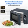 Medion MD15000 Retro Mikrowelle Solo grau 800W 20L