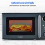 Medion MD15000 Retro Mikrowelle Solo grau 800W 20L