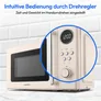 Medion MD15000 Retro Mikrowelle Solo beige 800W 20L