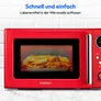 Medion MD15000 Retro Mikrowelle Solo rot 800W 20L